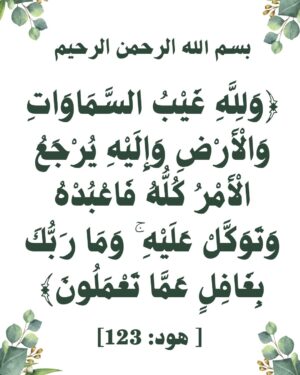اية 123سورة هود